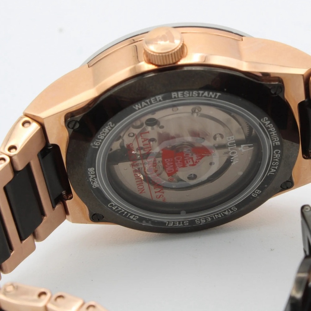Limited Edition Bulova Latin Grammy's Automatic Swiss Men's Wristwatch - Picture 7 of 11